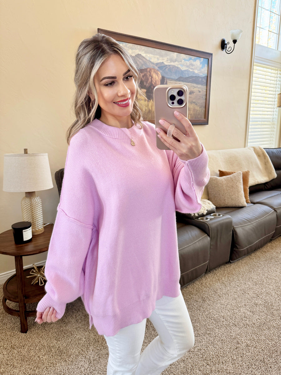 WAREHOUSE Aurora Cozy Sweater - Lilac