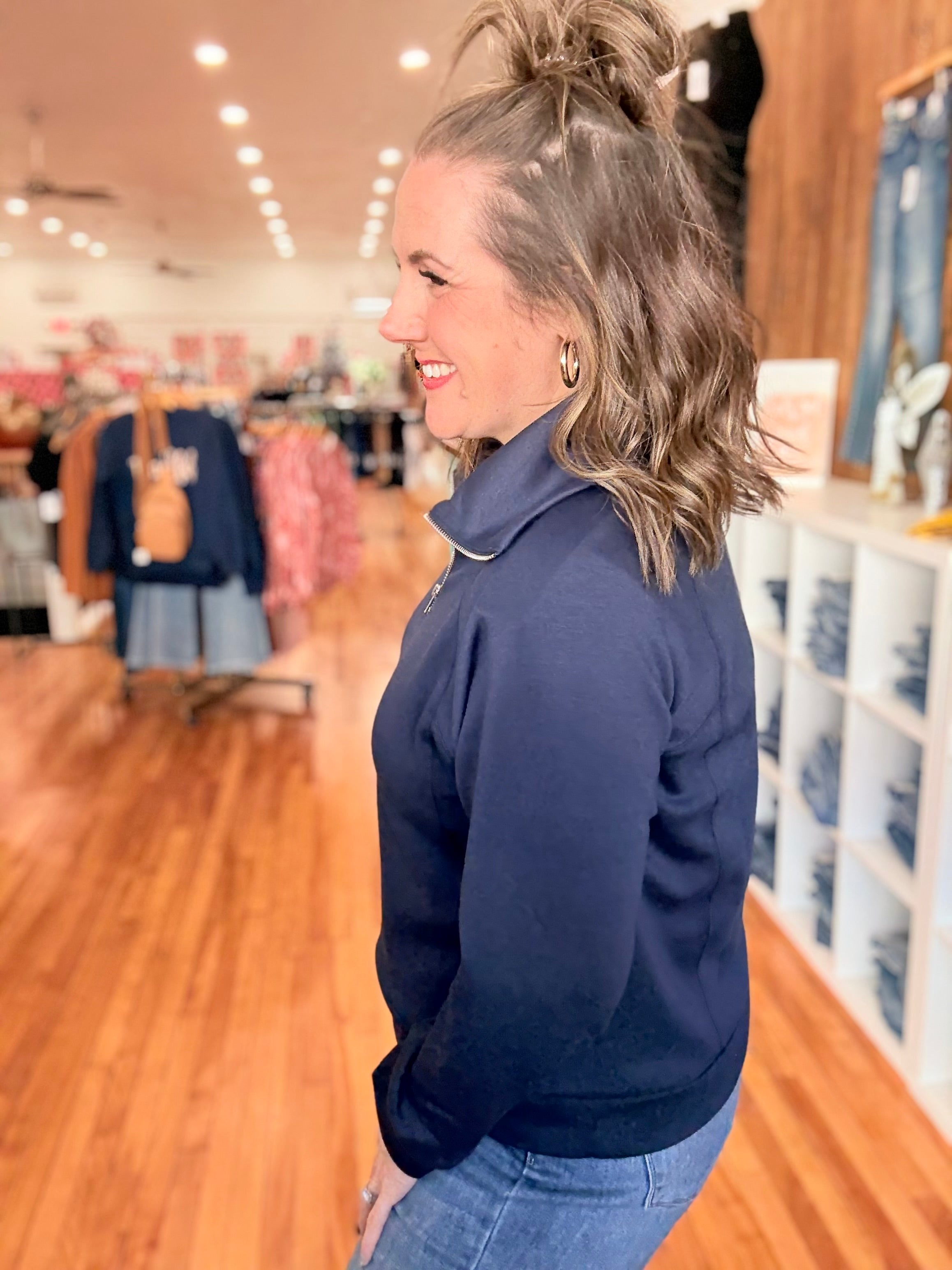 Hamptons Pullover- Navy