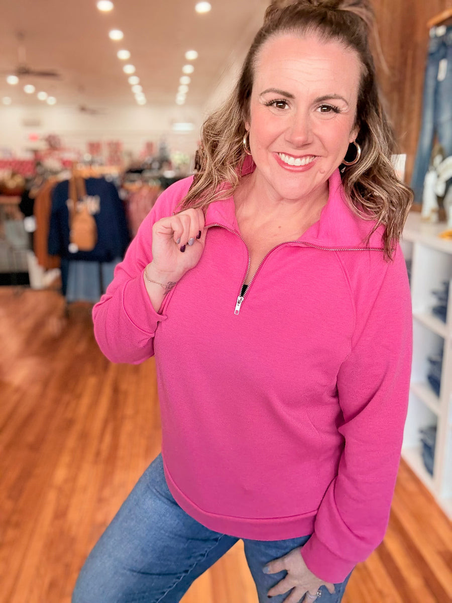 Hamptons Pullover- Hot Pink