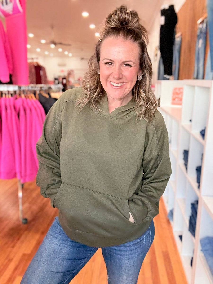 Seaside Hoodie- Olive