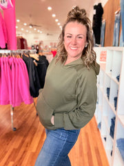 Seaside Hoodie- Olive