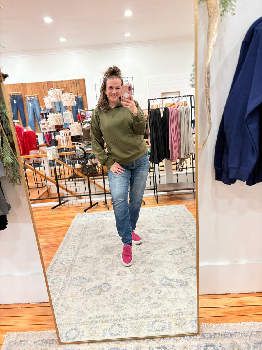 Seaside Hoodie- Olive