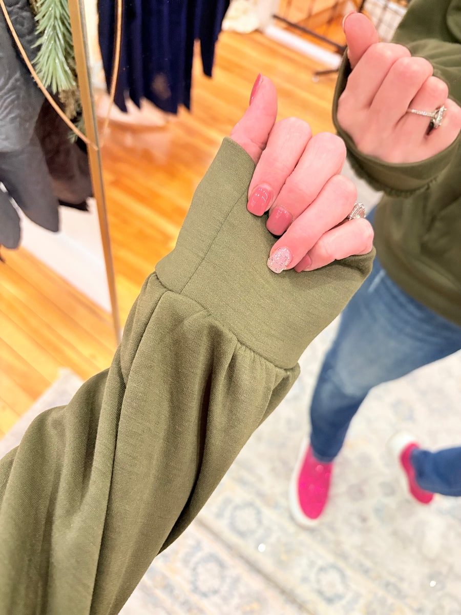 Seaside Hoodie- Olive