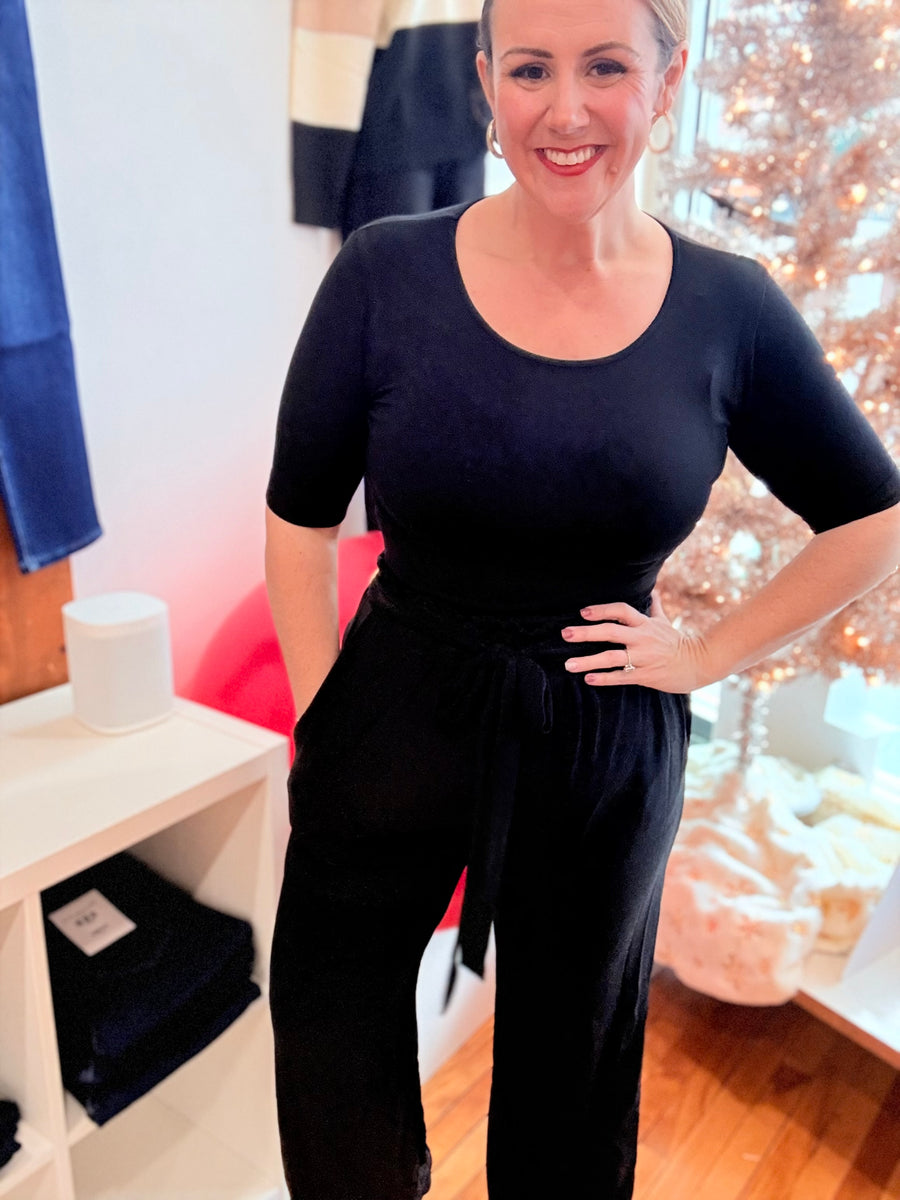 Paper Bag Pants- Black