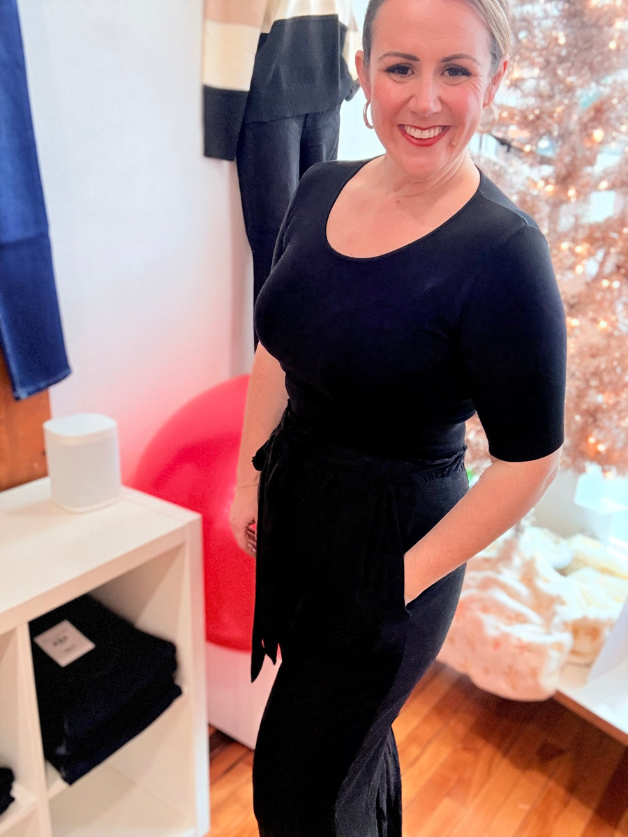 Paper Bag Pants- Black