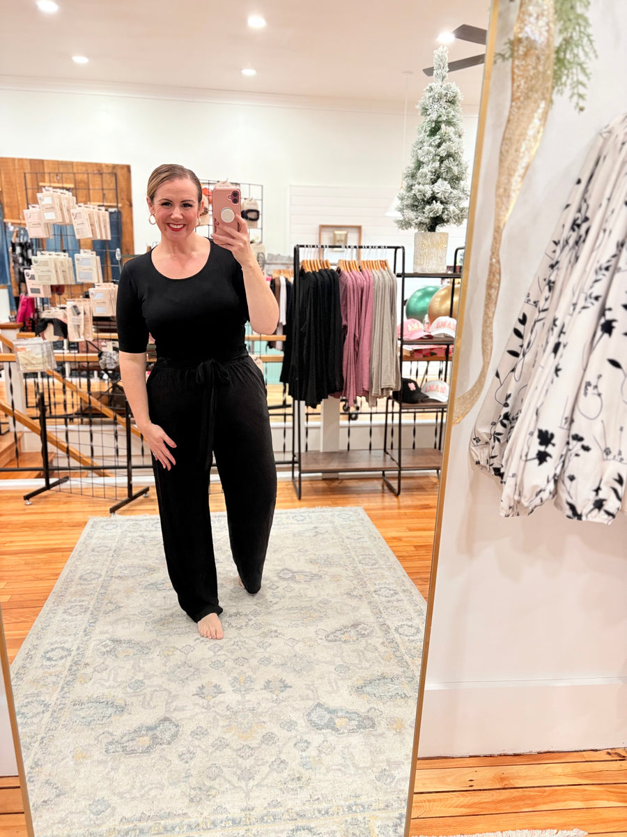 Paper Bag Pants- Black