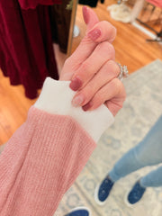 Pink Contrast Sweater