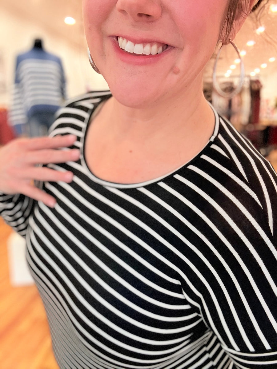 Striped Tunic with Heart on Hip