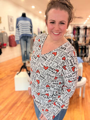 Graffiti Tunic- Ivory