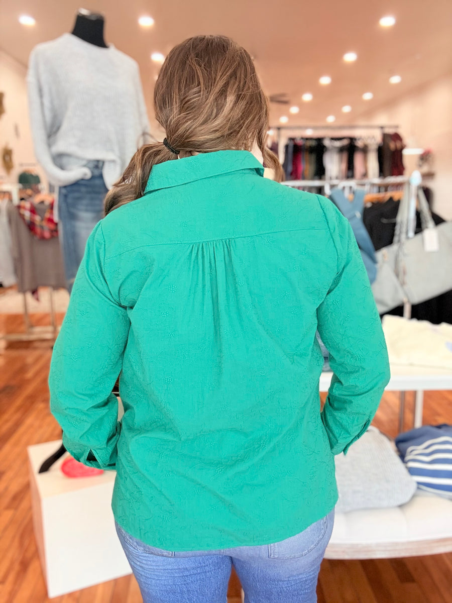 Soft Stitch- Emerald Green