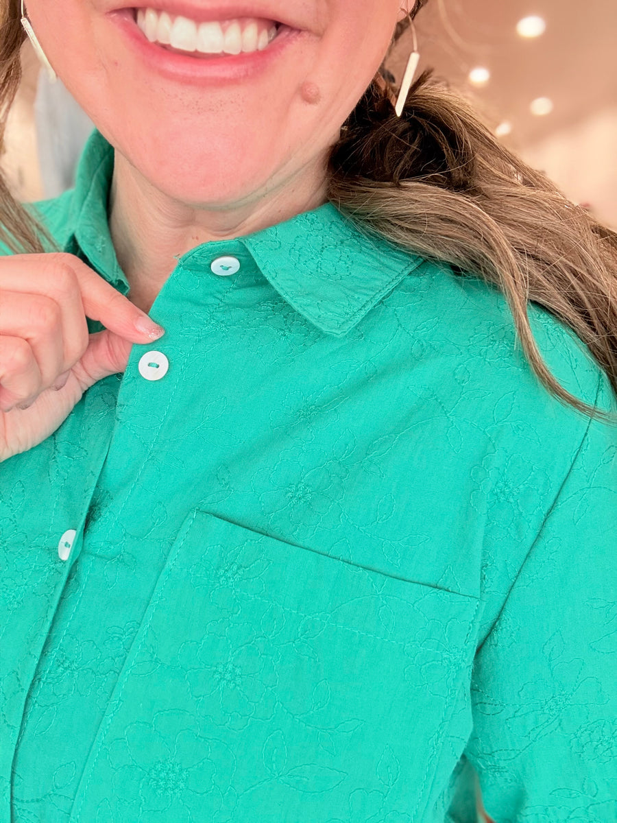 Soft Stitch- Emerald Green