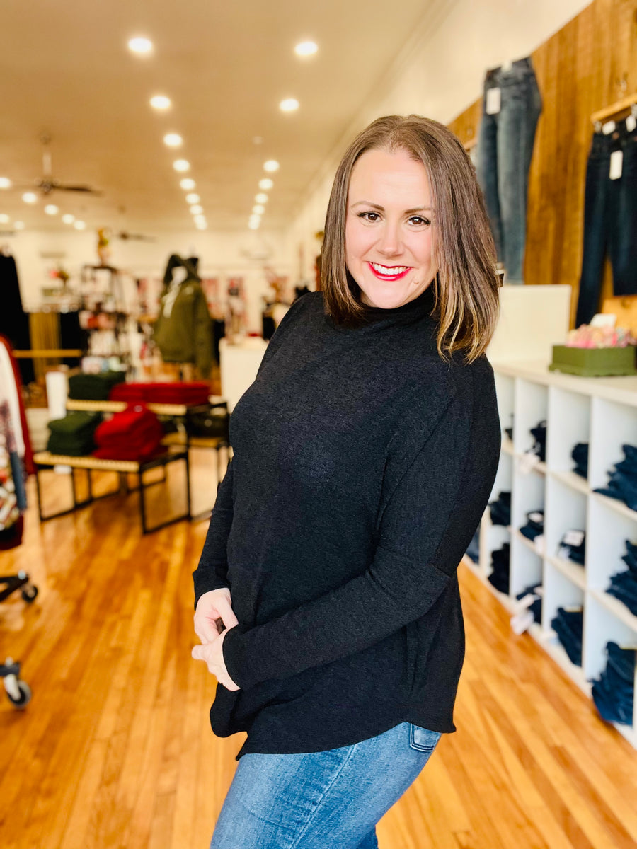 Turtleneck Tunic- Black FINAL SALE