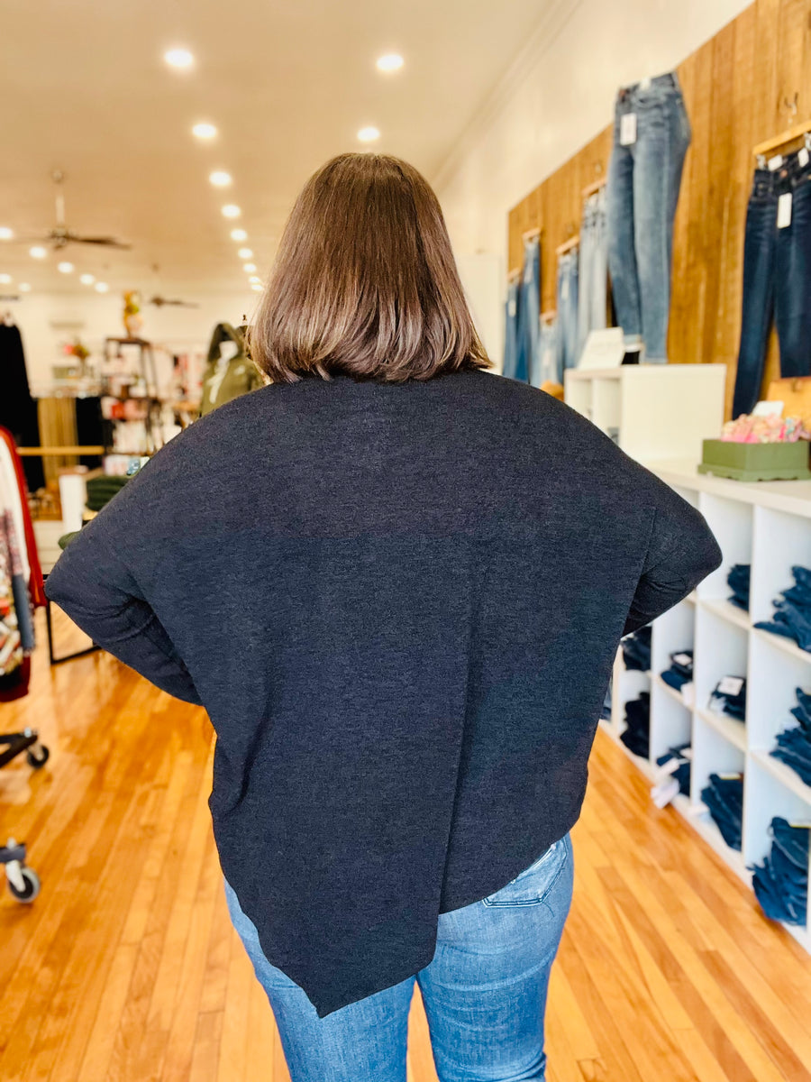 Turtleneck Tunic- Black FINAL SALE