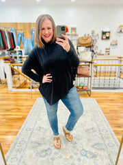 Turtleneck Tunic- Black FINAL SALE