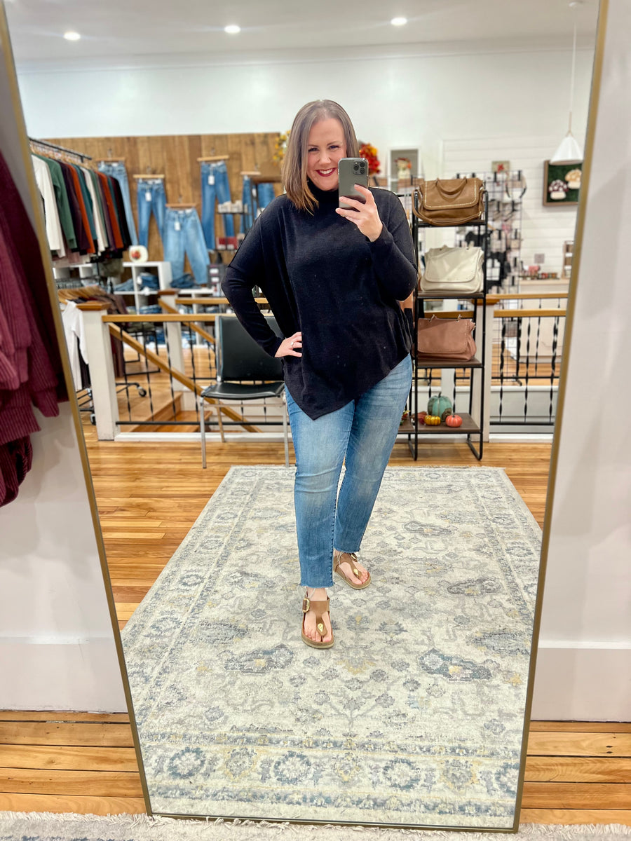 Turtleneck Tunic- Black FINAL SALE