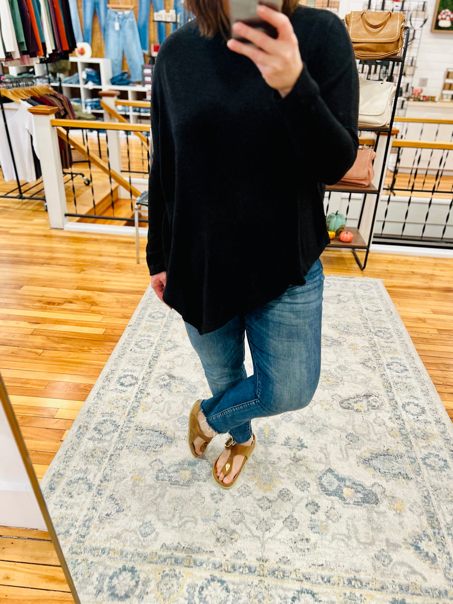 Turtleneck Tunic- Black FINAL SALE