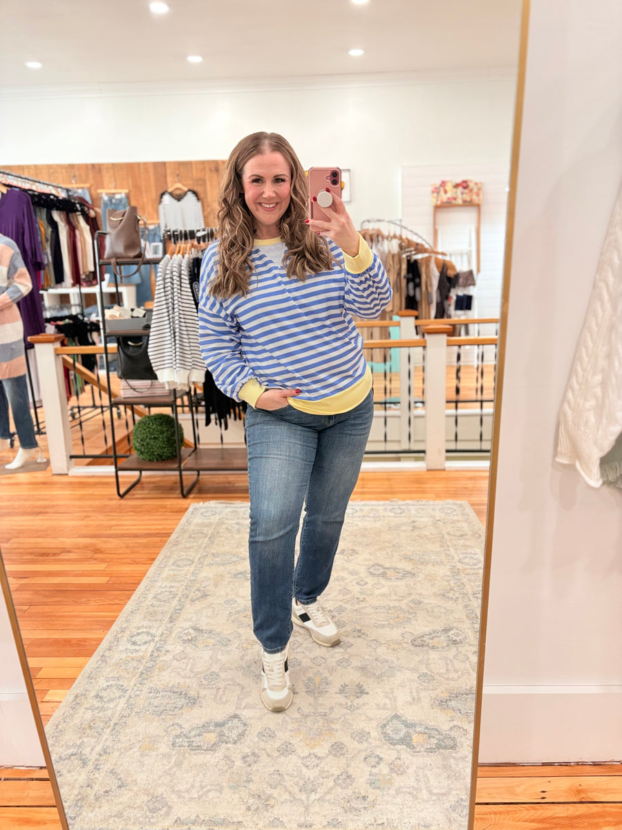 Stripes Love Slouchy Sweater