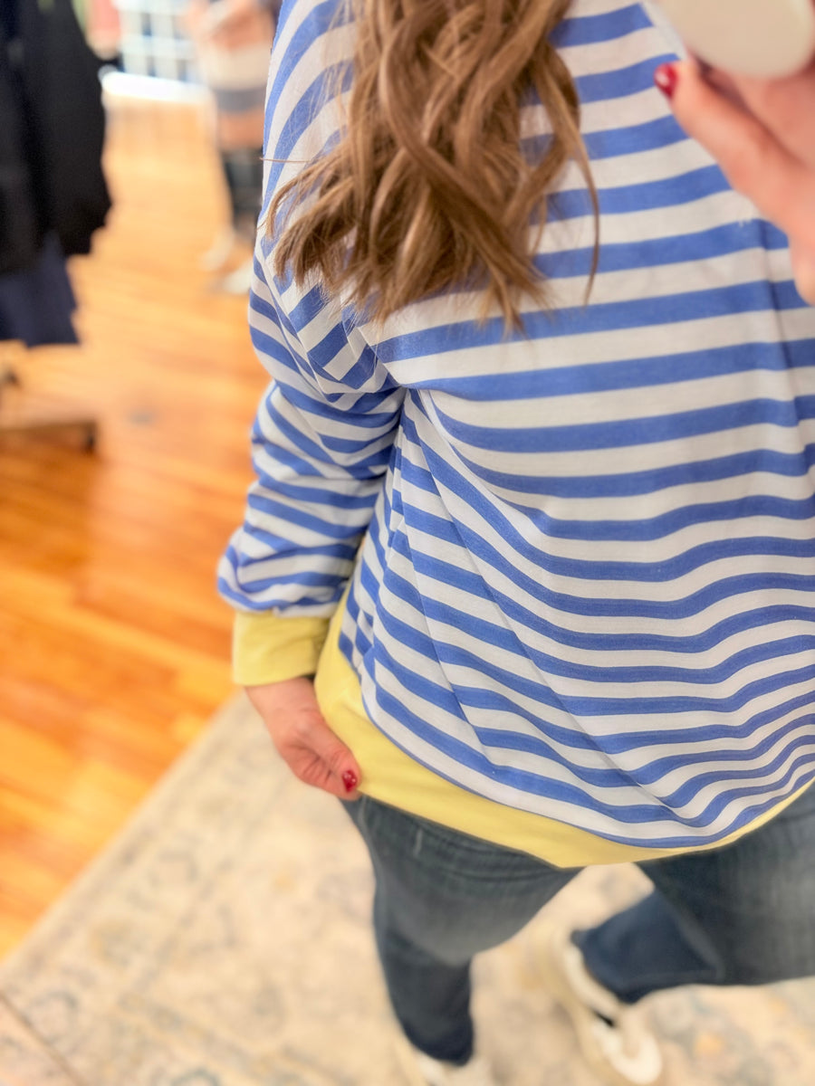 Stripes Love Slouchy Sweater