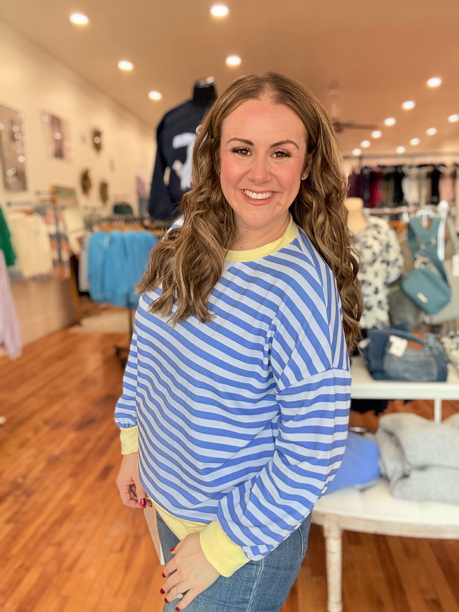 Stripes Love Slouchy Sweater