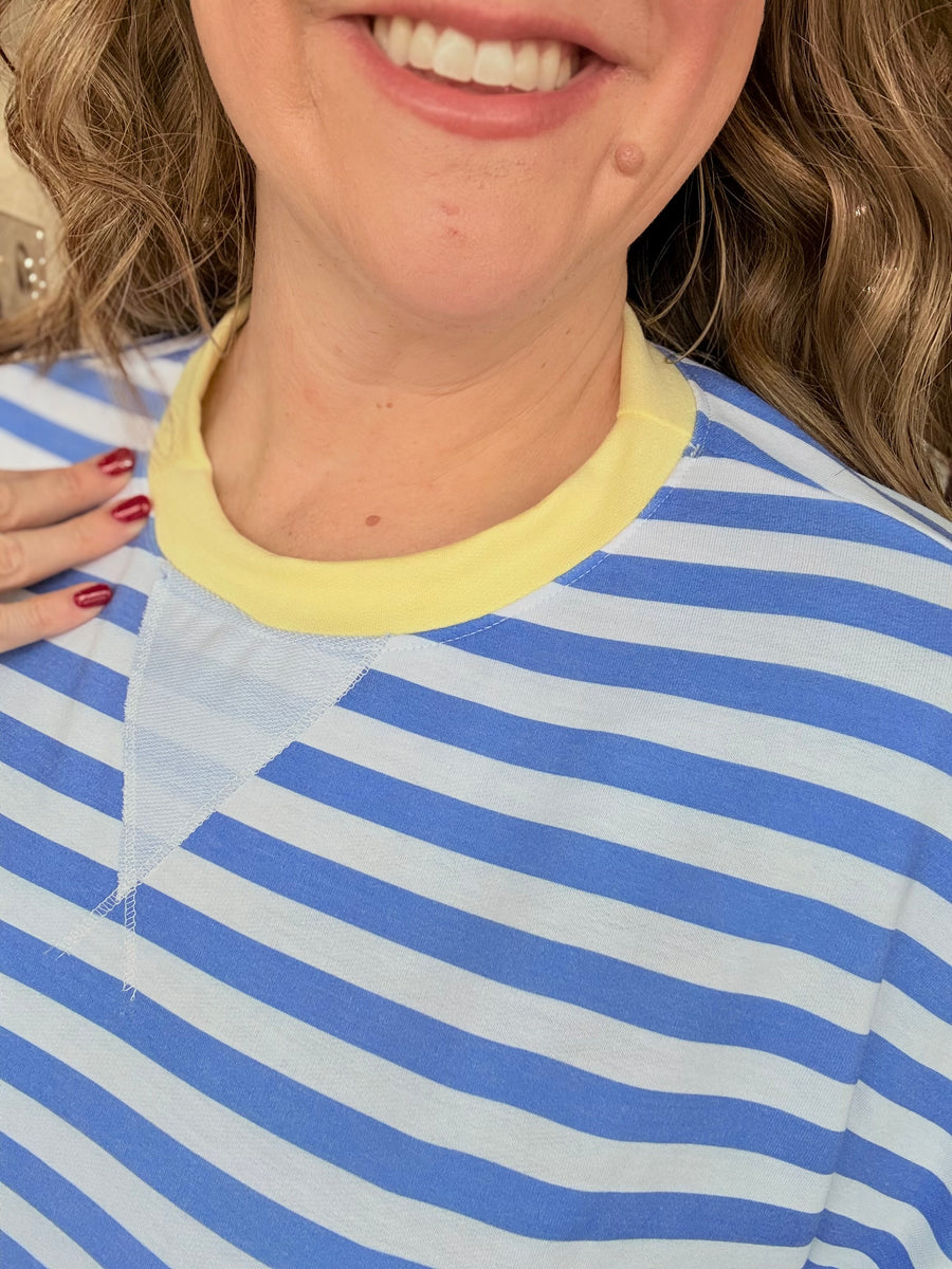 Stripes Love Slouchy Sweater