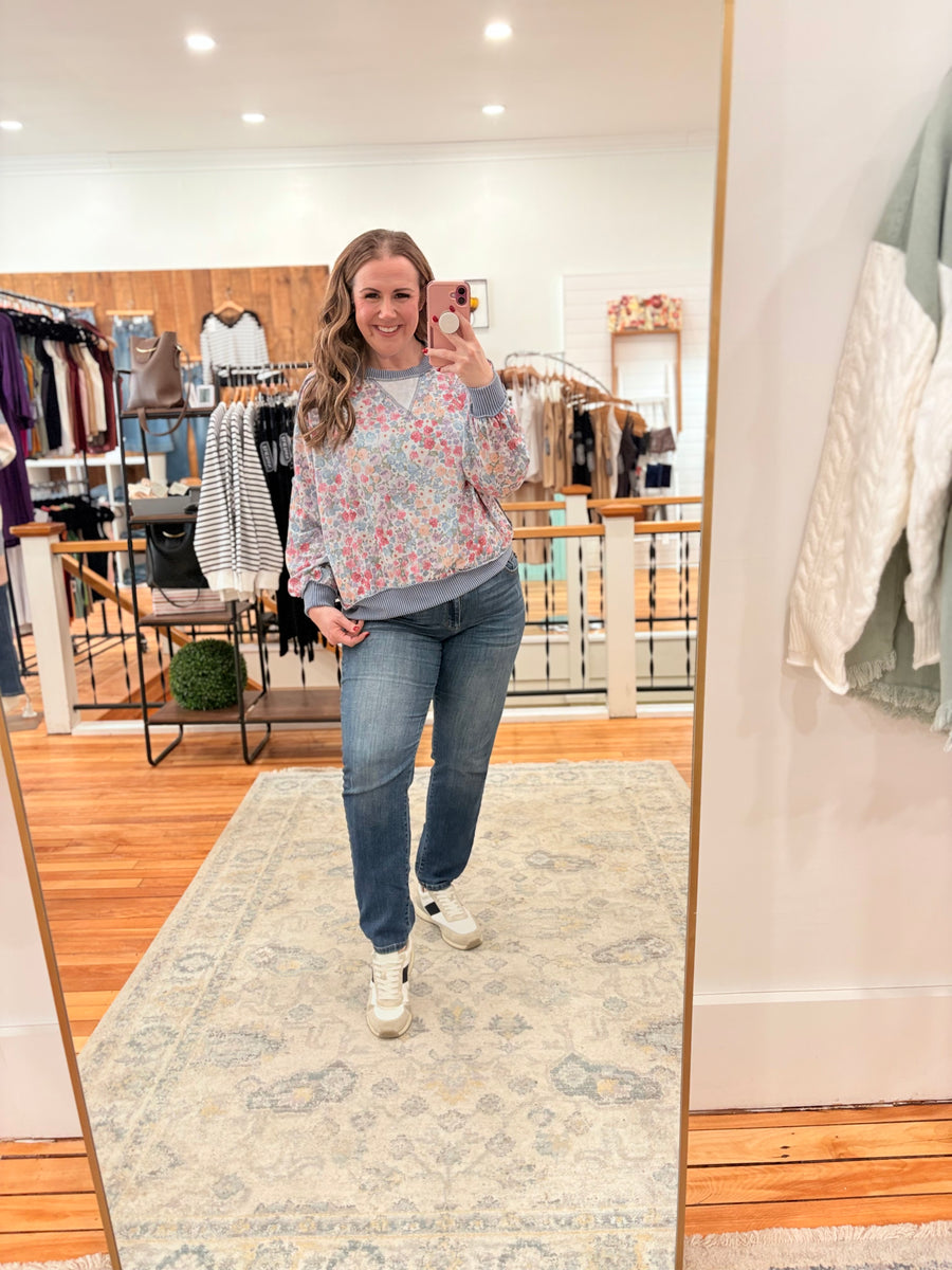 Floral Love Slouchy Sweater