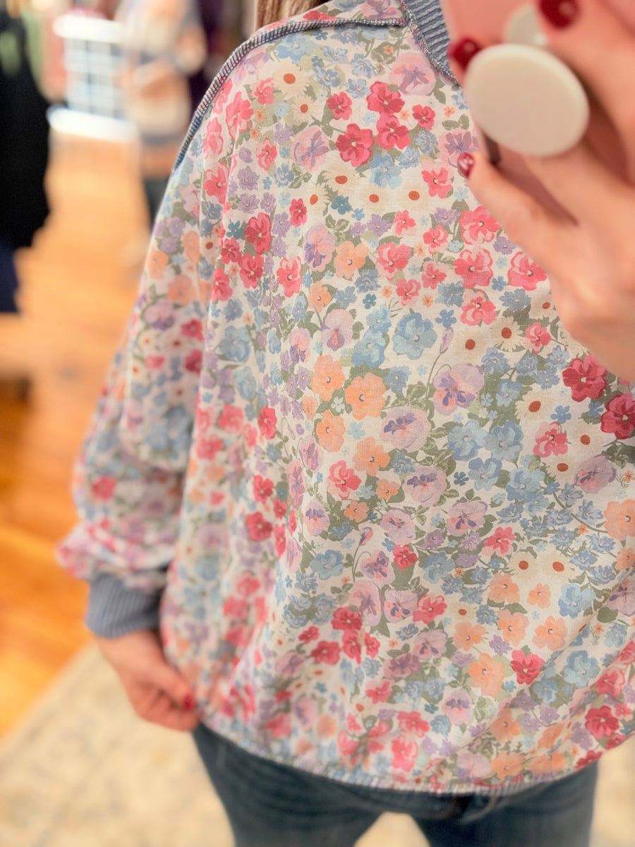 Floral Love Slouchy Sweater
