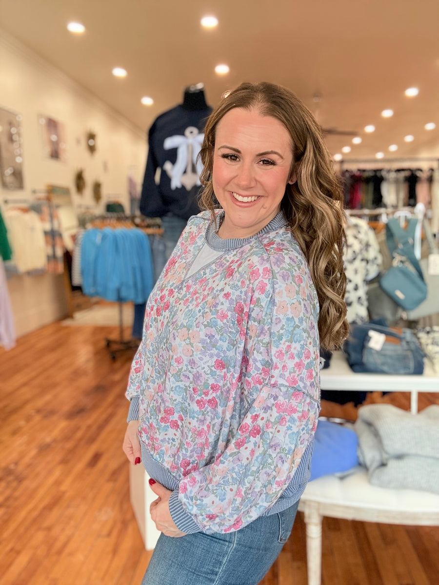 Floral Love Slouchy Sweater