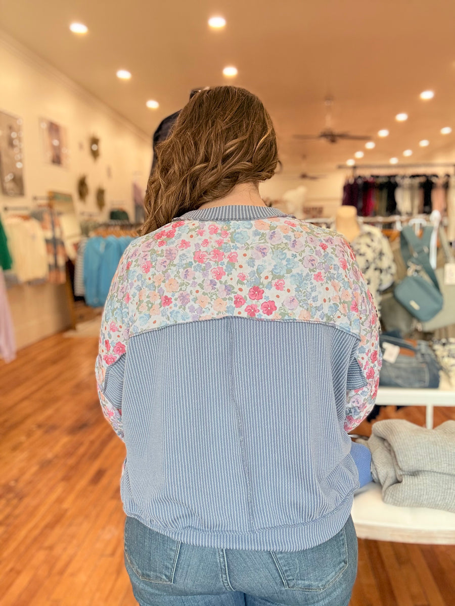 Floral Love Slouchy Sweater