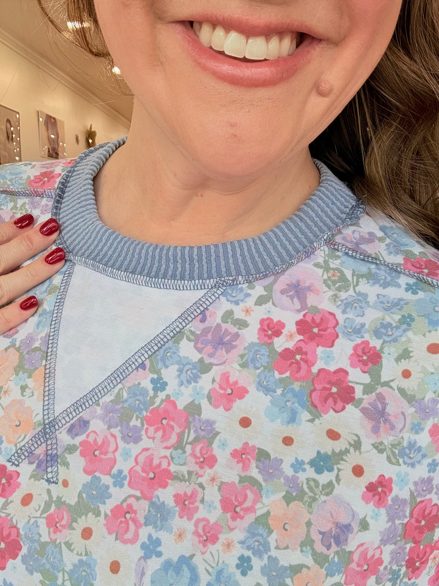 Floral Love Slouchy Sweater