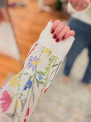 Wildflower Field Printed Pullover