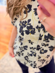 Coco Cabana Button Down- Navy