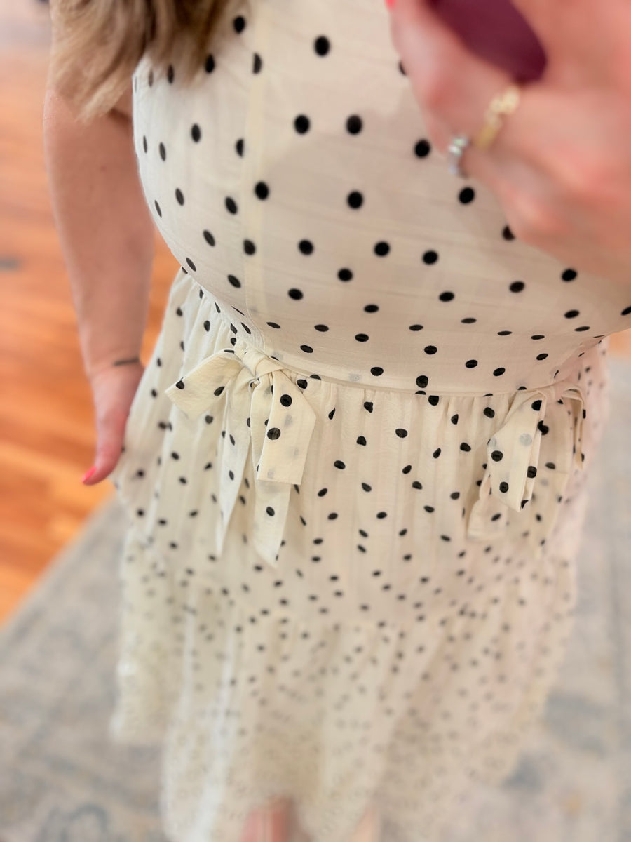 Polka Dot Midi Dress