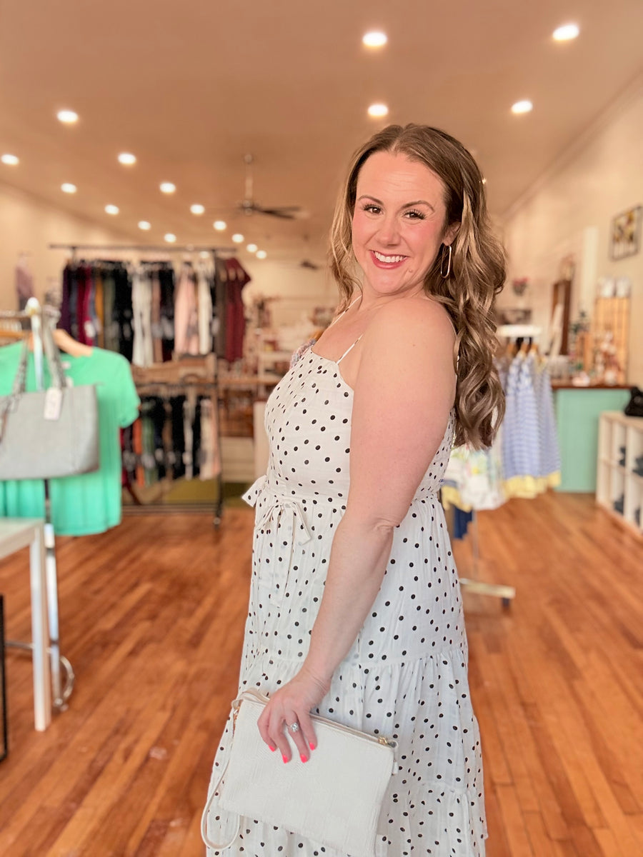 Polka Dot Midi Dress