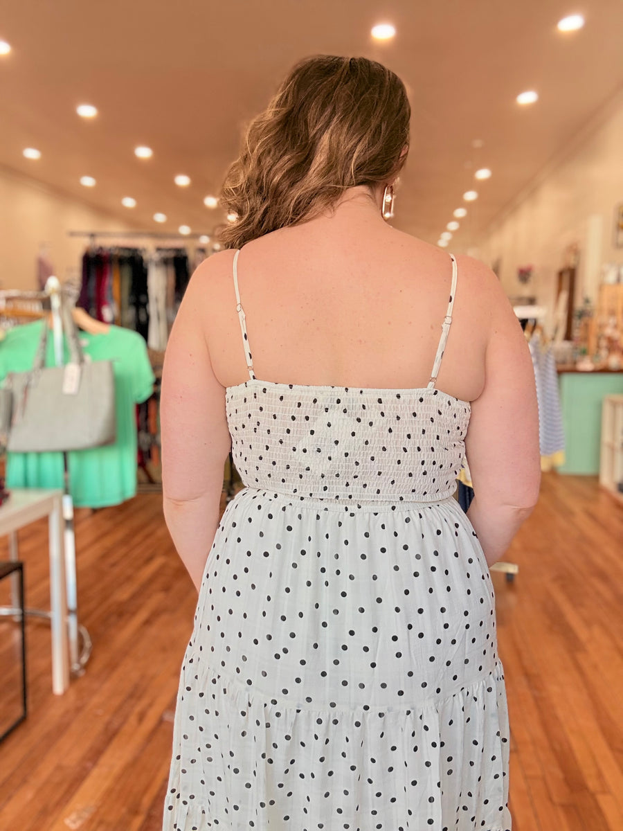 Polka Dot Midi Dress
