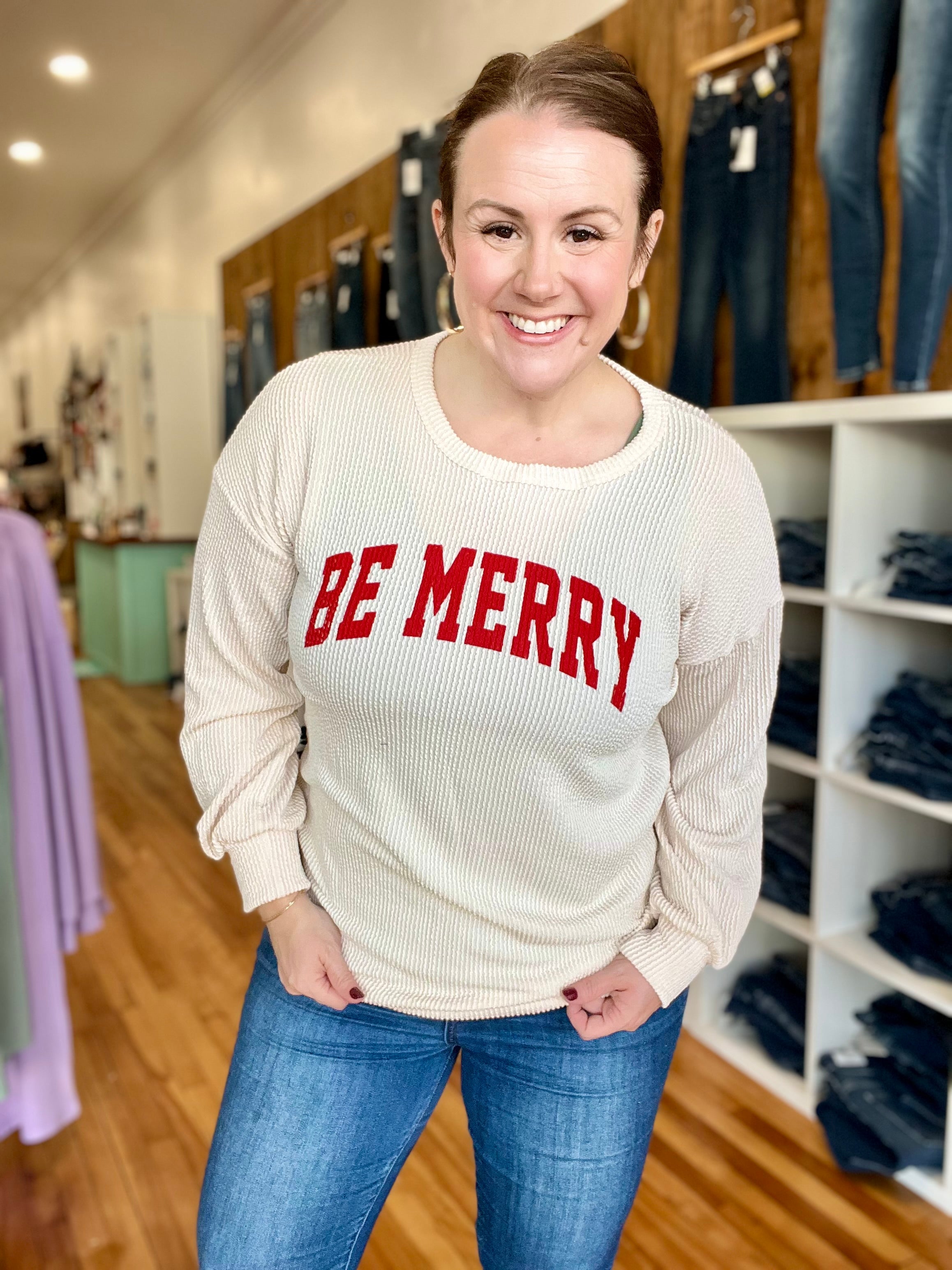 Be Merry Urban Ribbed- Ivory FINAL SALE