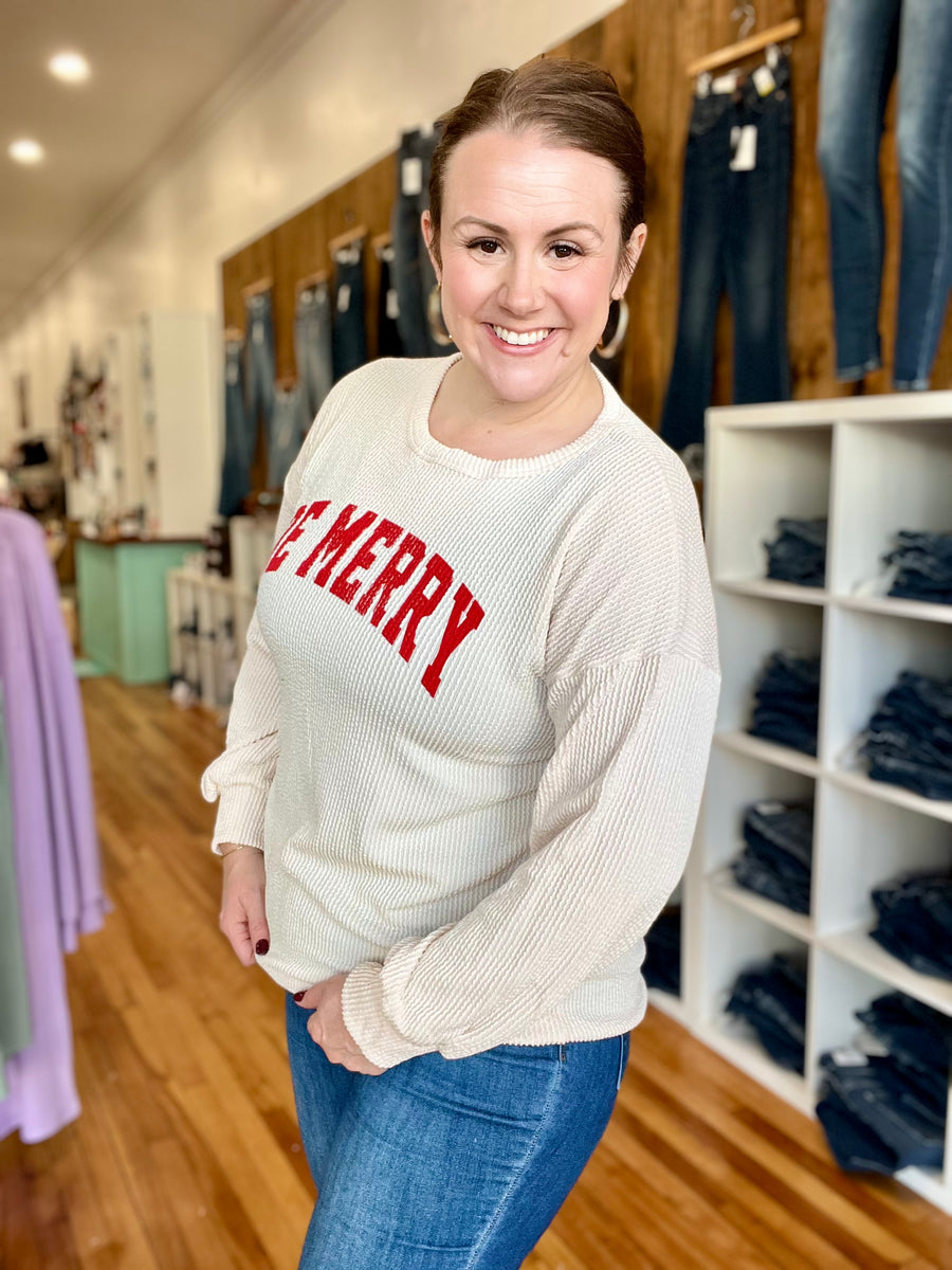 Be Merry Urban Ribbed- Ivory FINAL SALE
