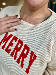 Be Merry Urban Ribbed- Ivory FINAL SALE