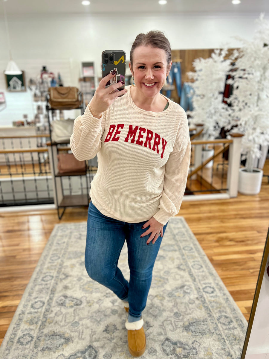 Be Merry Urban Ribbed- Ivory FINAL SALE