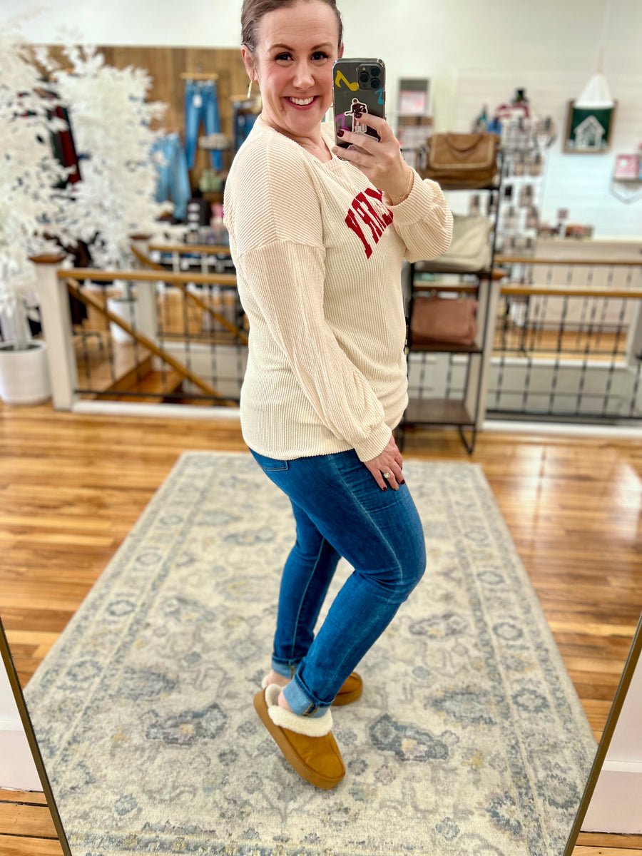 Be Merry Urban Ribbed- Ivory FINAL SALE