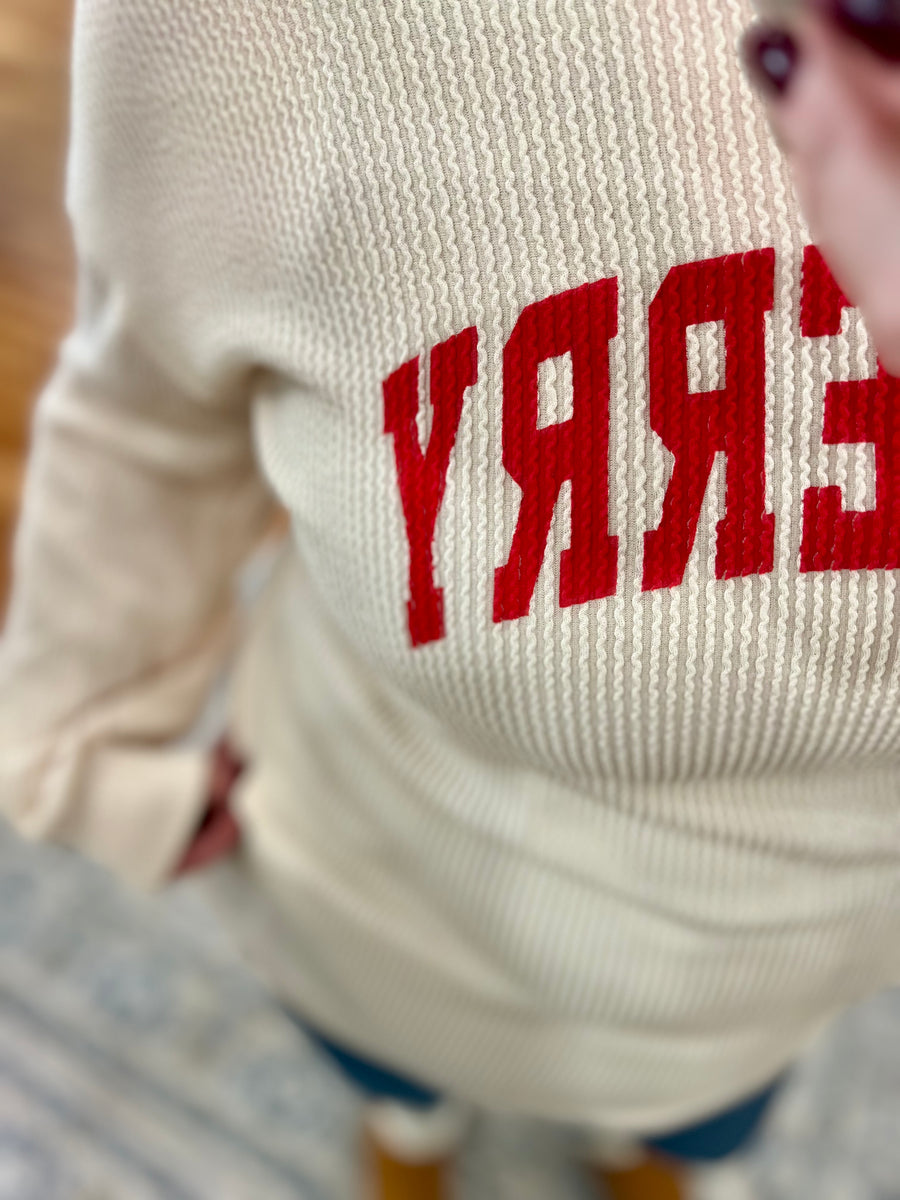 Be Merry Urban Ribbed- Ivory FINAL SALE