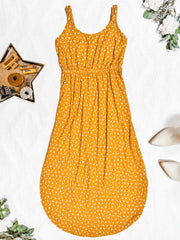 WAREHOUSE Reagan Ribbed Midi Dress - Pumpkin Floral