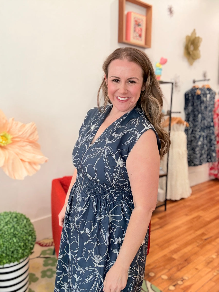 Tropical Storm Midi Dress
