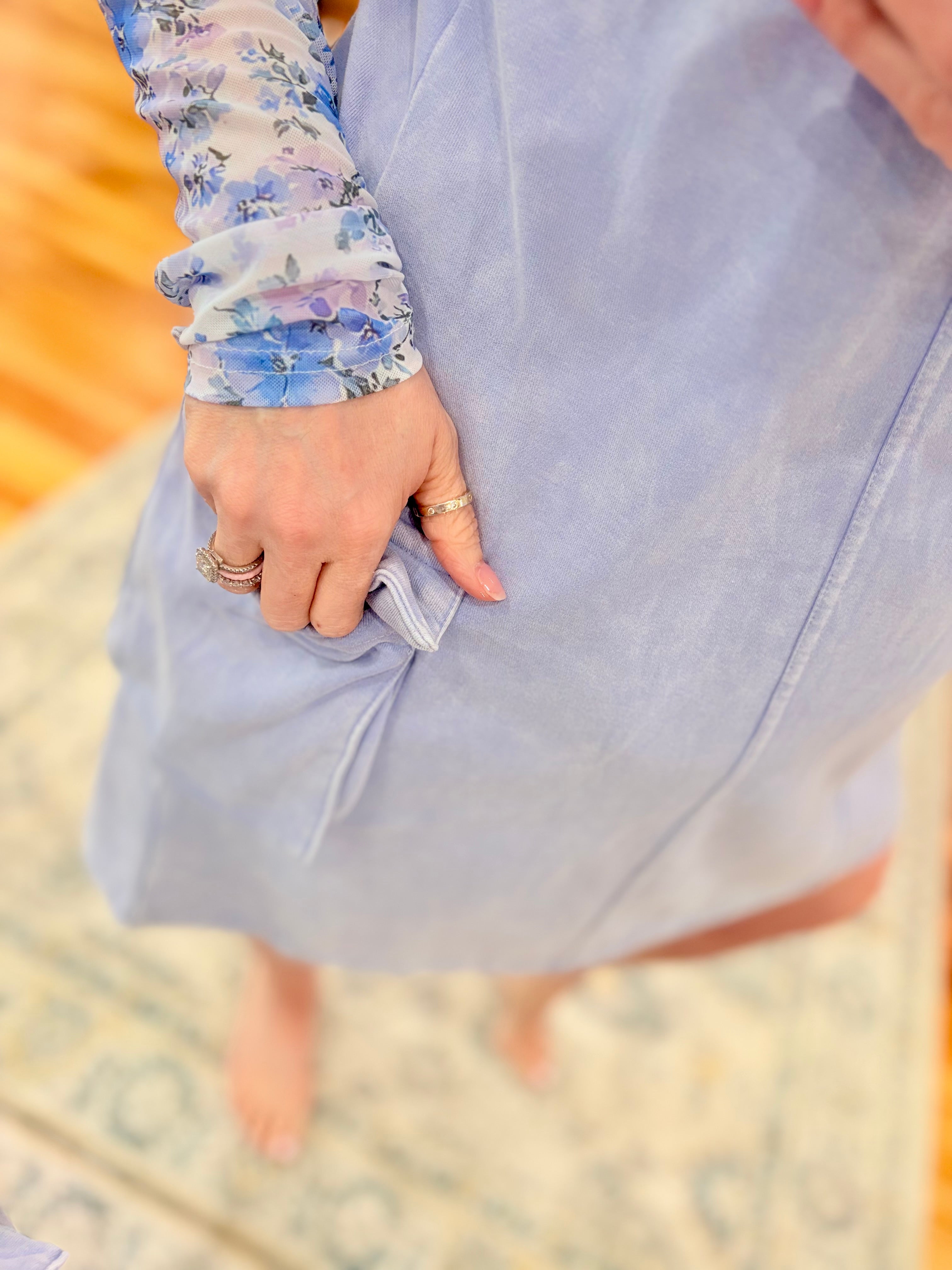 Spring Millie Overall Dress- Purple