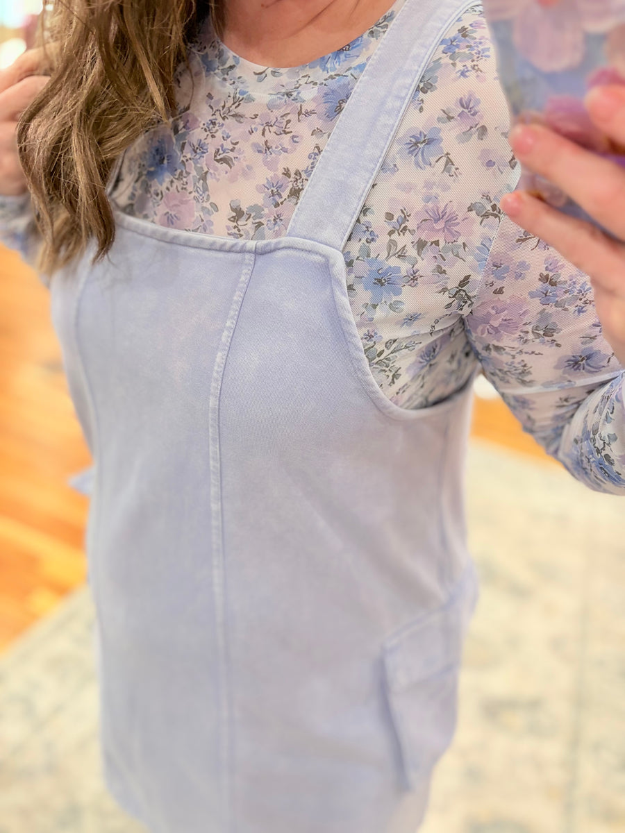 Spring Millie Overall Dress- Purple