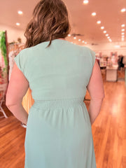 Retro Dress- Sage