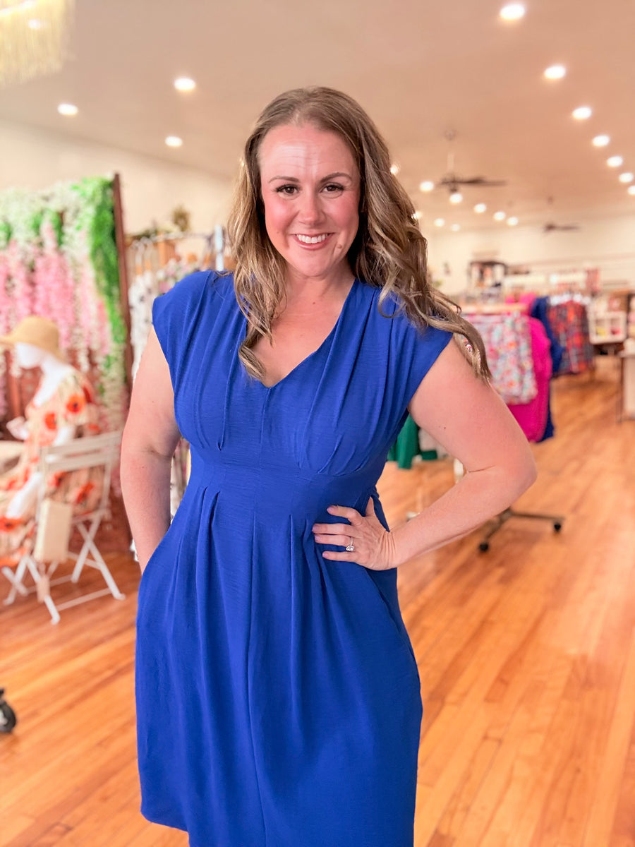 Retro Dress- Royal Blue Retro Dress- Royal Blue