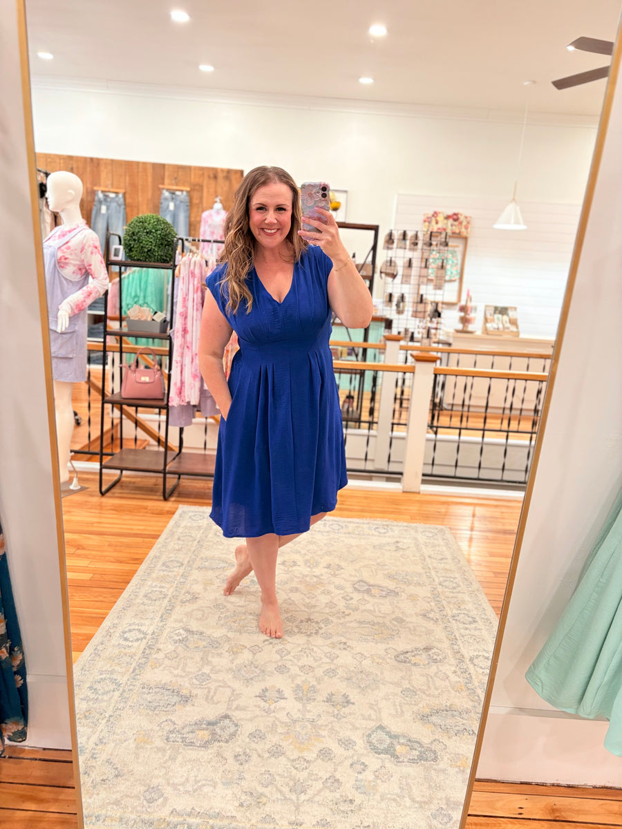 Retro Dress- Royal Blue Retro Dress- Royal Blue
