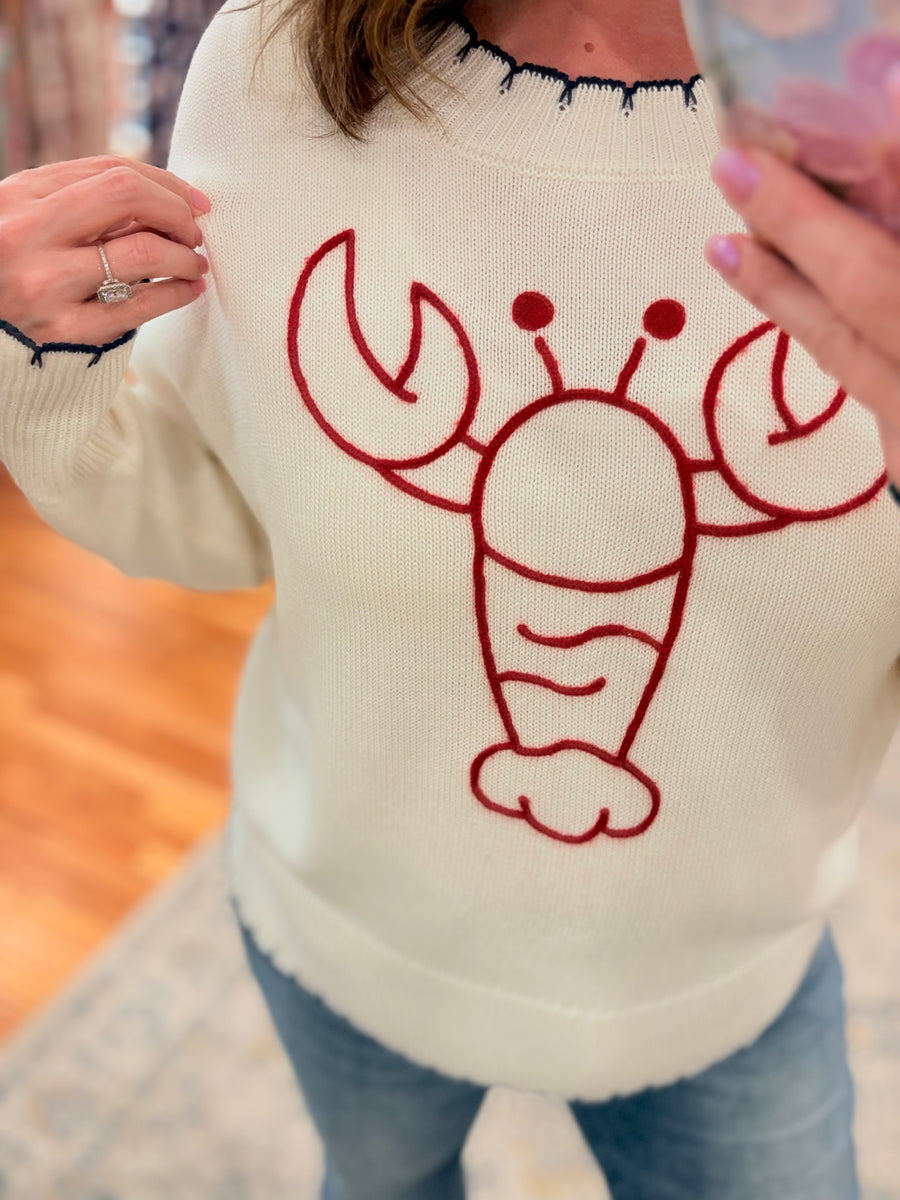 The Sweet Girl Sweater- Lobster