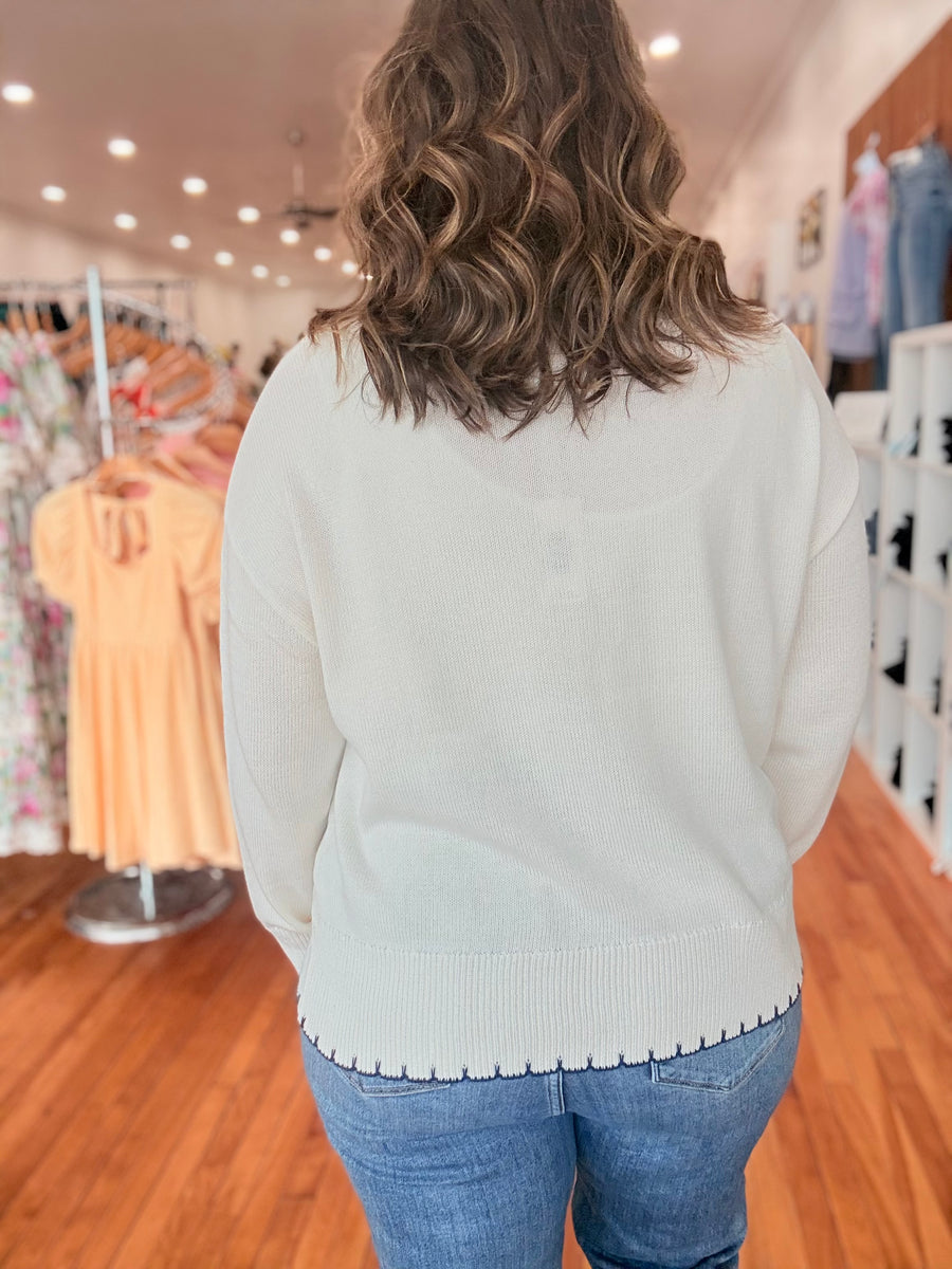 The Sweet Girl Sweater- Lobster
