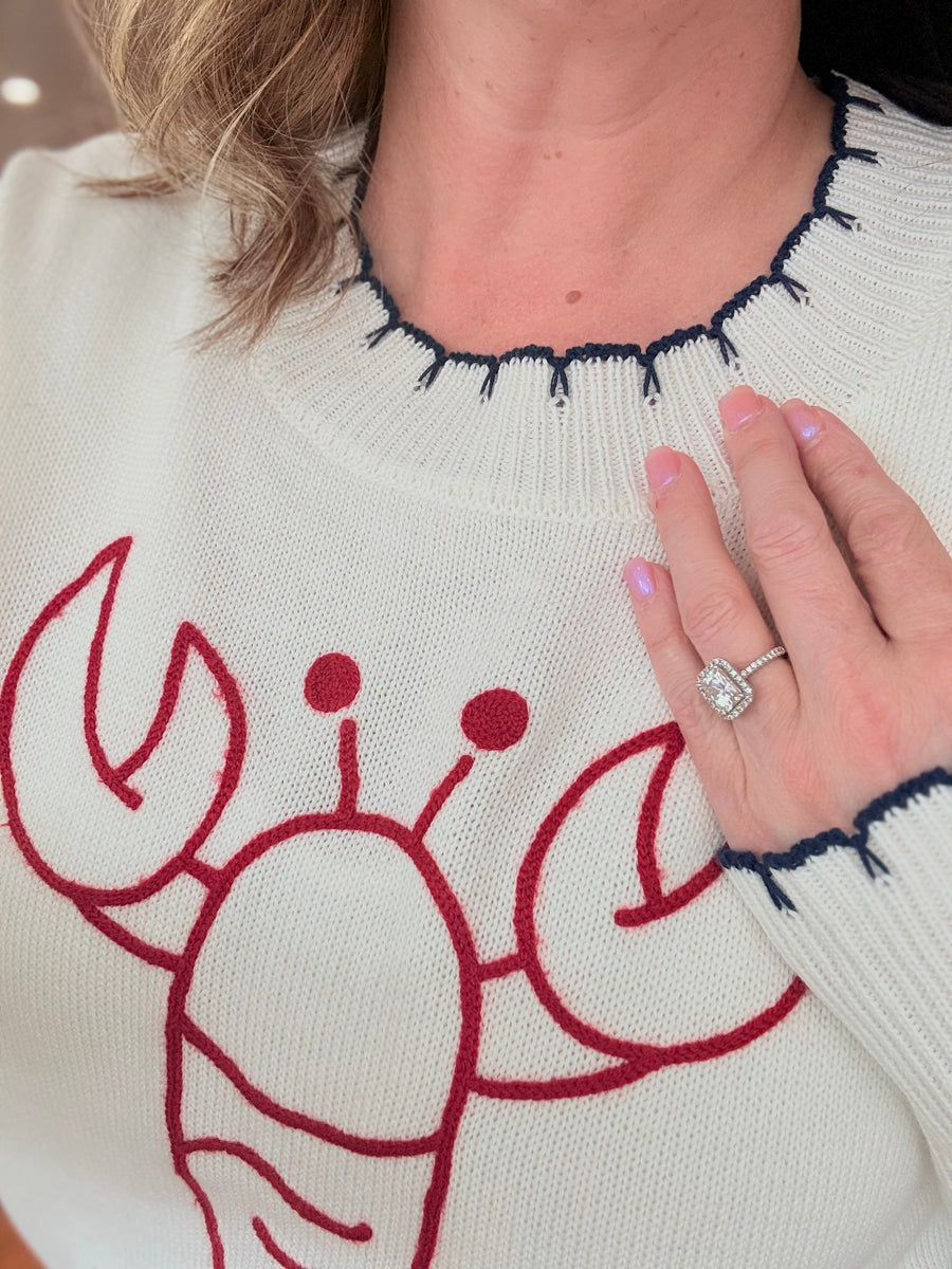 The Sweet Girl Sweater- Lobster